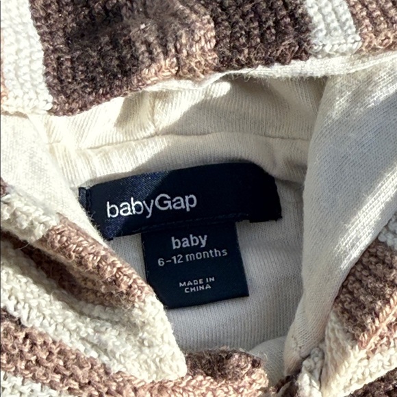 Baby Gap Striped Hooded Lined Baby Cardigan - Picture 4 of 9